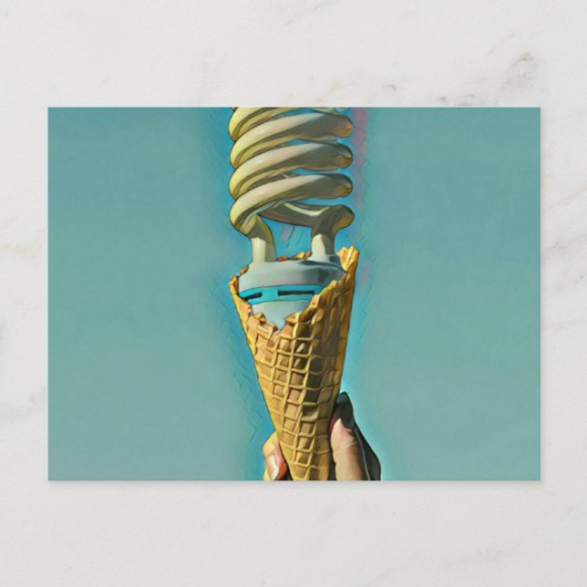 I love ice cream artwork postcard (Front)