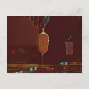 I love ice cream popsicle postcard