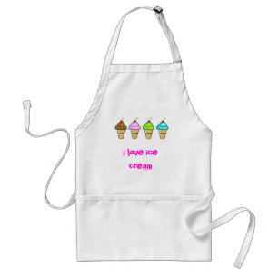 i love ice cream standard apron