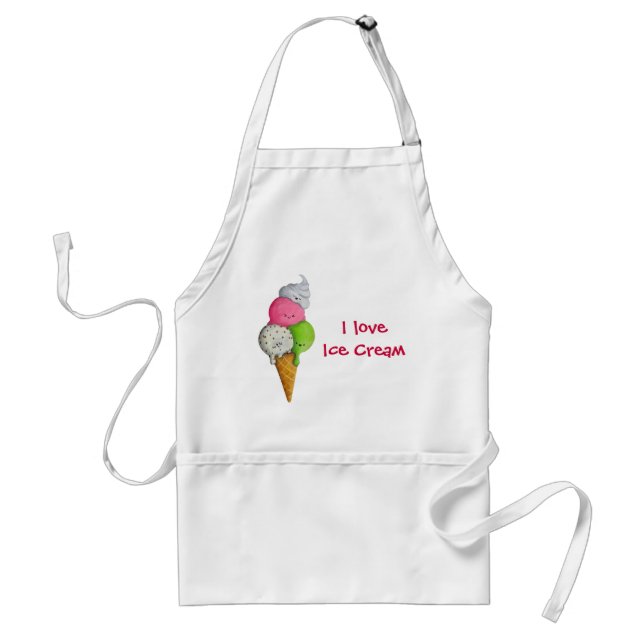 I love Ice Cream Standard Apron (Front)