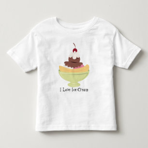 I Love Ice Cream toddler t-shirt