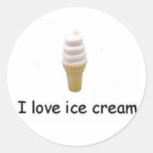 I love ice cream Vanilla Twist Sticker