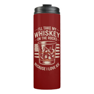 I Love ICE Patriotic Conservative Whiskey Thermal Tumbler