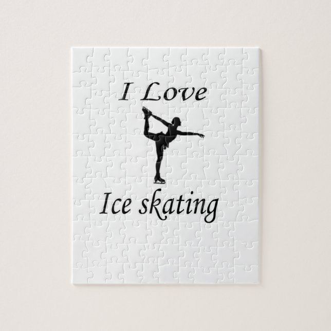 I Love Ice-skating Jigsaw Puzzle (Vertical)