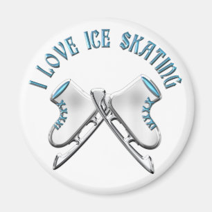 I Love Ice Skating Magnet
