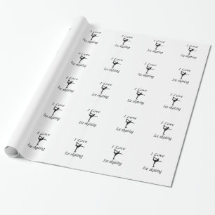 I Love Ice-skating Wrapping Paper