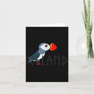 I Love Iceland Puffin Icelandic Gift  Card