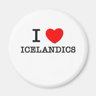 I Love Icelandics (Horses) Magnet