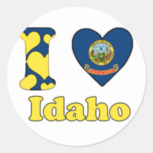 I love Idaho Classic Round Sticker