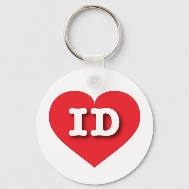 I love Idaho - ID red heart Key Ring (Front)
