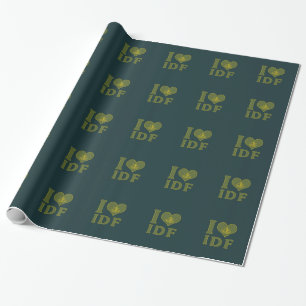 I Love IDF - Israel Defence Forces Wrapping Paper