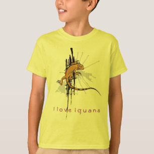 I love Iguana - Kids Yellow T-Shirt