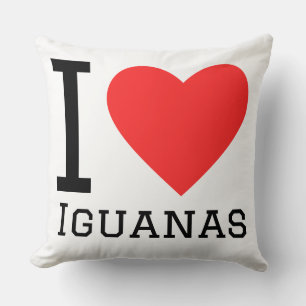 I love iguanas  cushion