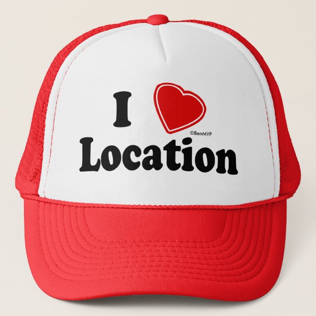 I Love II Trucker Hat (Front)