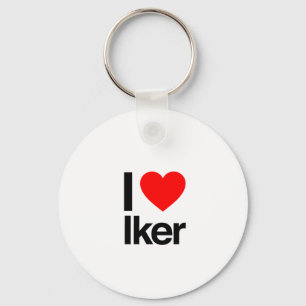 i love iker key ring