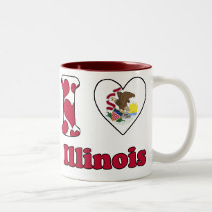 I love Illinois Two-Tone Coffee Mug