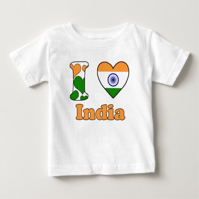 I love India Baby T-Shirt (Front)