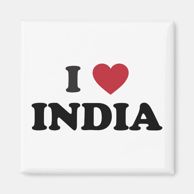 I Love India Magnet (Front)