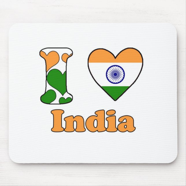 I love India Mouse Pad (Front)