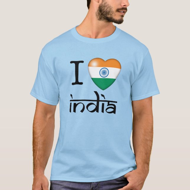 I Love India T-Shirt (Front)