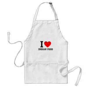 I Love Indian Food Standard Apron