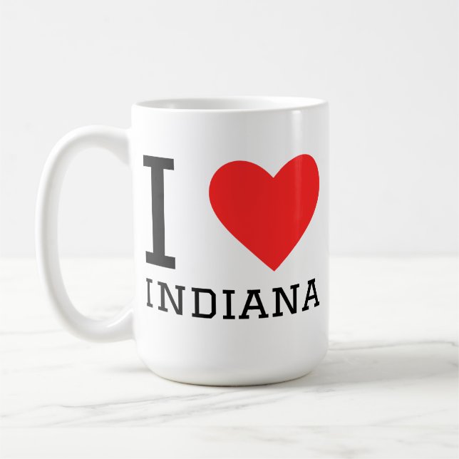 I love indiana  coffee mug (Left)