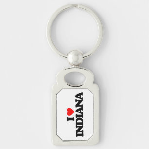 I LOVE INDIANA KEY RING