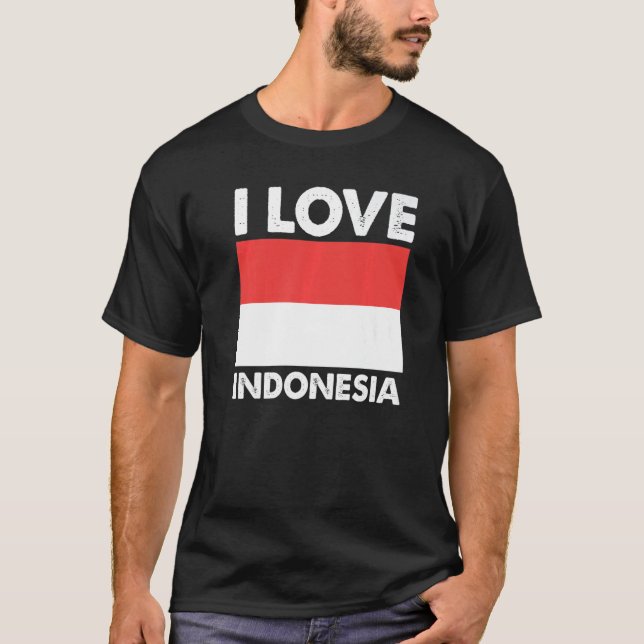 I Love Indonesia I Heart Indonesia Family Travel I T-Shirt (Front)