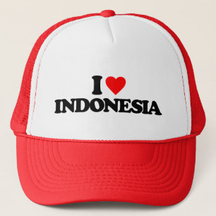 I LOVE INDONESIA TRUCKER HAT