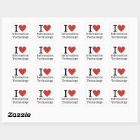 I ❤️ Love Information Tech Dept. STICKER