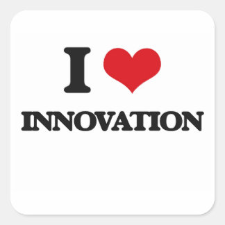 I Love Innovation Square Sticker