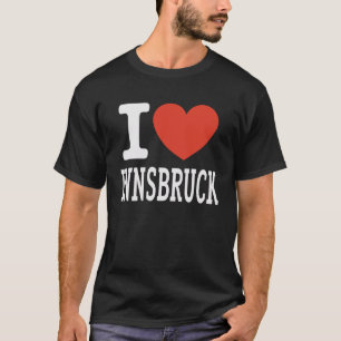 I Love Innsbruck City Heart Graphic Souvenir Trave T-Shirt