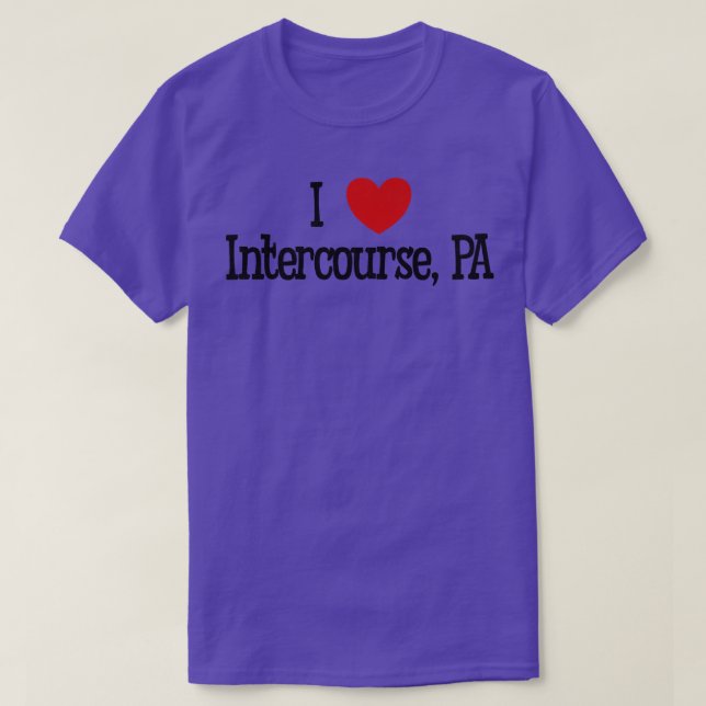 I Love Intercourse PA T-Shirt (Design Front)