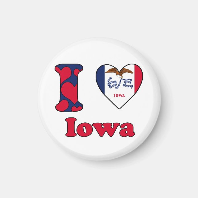 I love Iowa Magnet (Front)