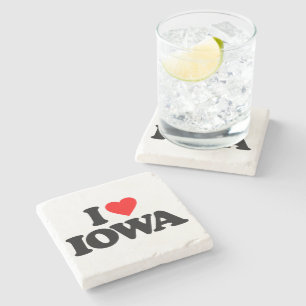 I LOVE IOWA STONE COASTER