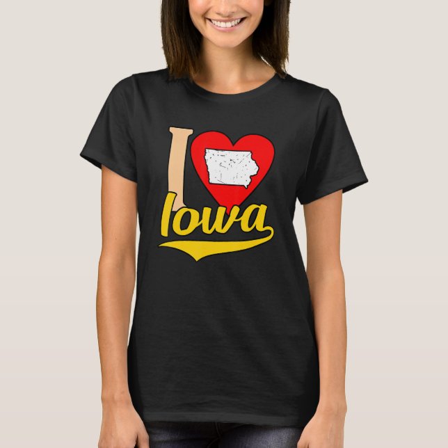 I Love Iowa T-Shirt (Front)