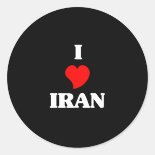 I Love Iran Classic Round Sticker