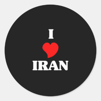 I Love Iran Classic Round Sticker