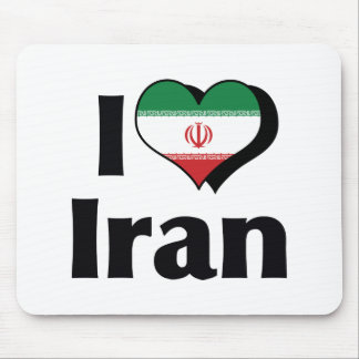 I Love Iran Flag Mouse Pad