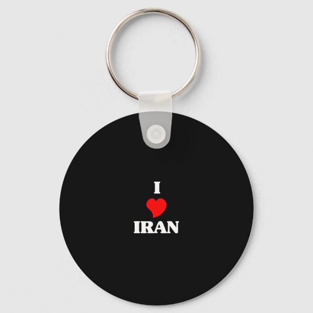 I Love Iran Key Ring (Front)