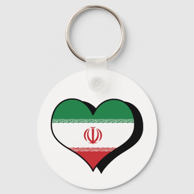 I Love Iran Keychain (Front)