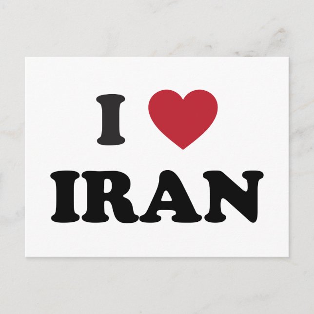 I Love Iran Postcard (Front)