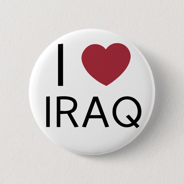 I Love Iraq Badge (Front)