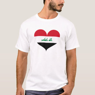 I Love Iraq Flag T-Shirt