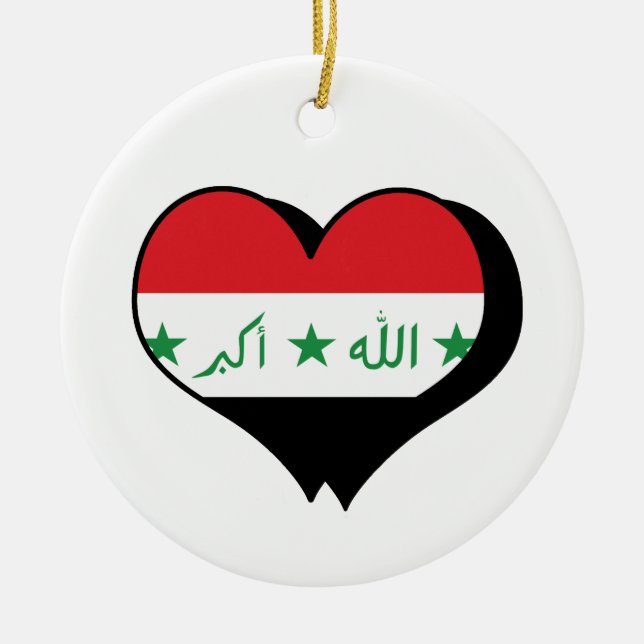 I Love Iraq Ornament (Front)