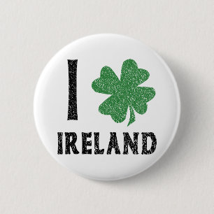 I Love Ireland 6 Cm Round Badge