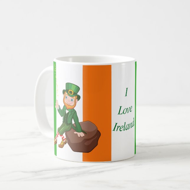 I Love Ireland Coffee Mug (Front Left)