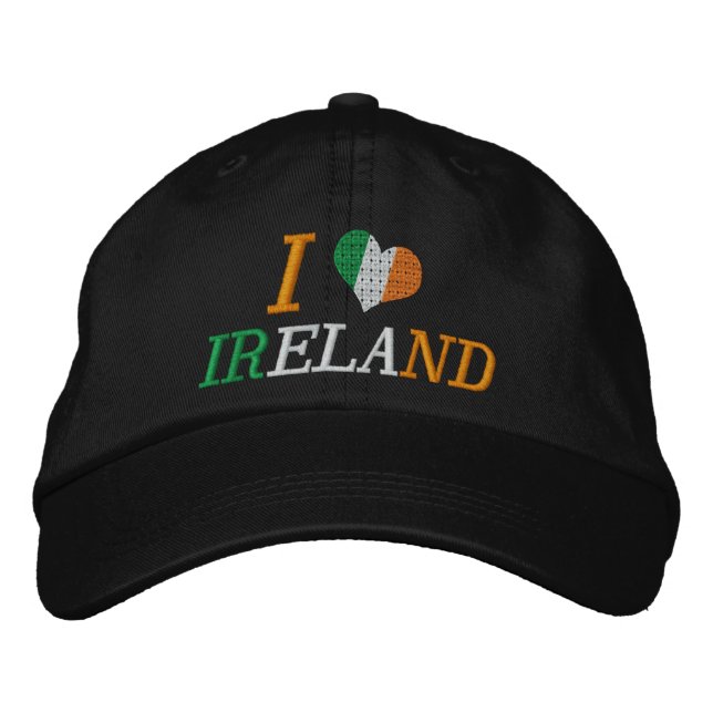 I Love Ireland Embroidered Hat (Front)