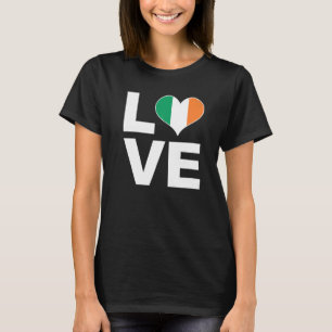 I Love Ireland Heart Flag Ireland T-Shirt