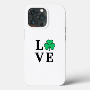 I Love Ireland I Love Irish Shamrock Clover Modern iPhone 13 Pro Case